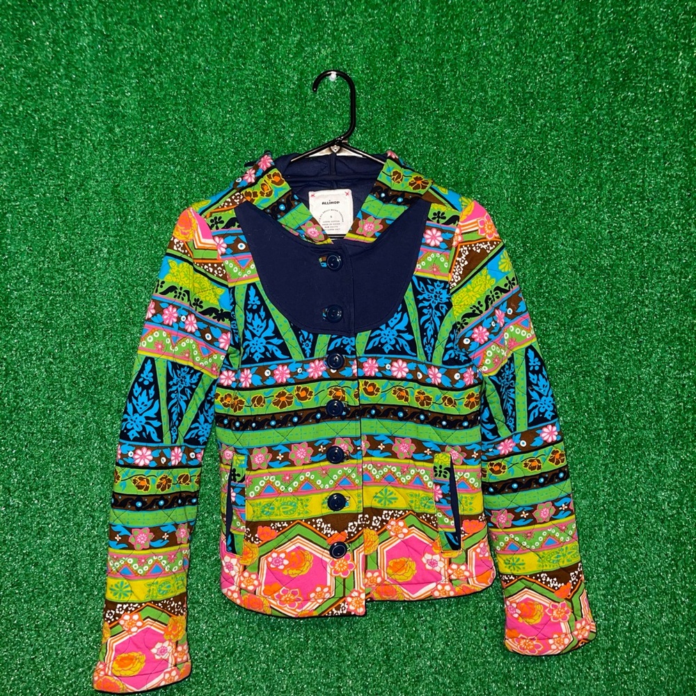 ✨Allihop Colorful Quilted hoodie